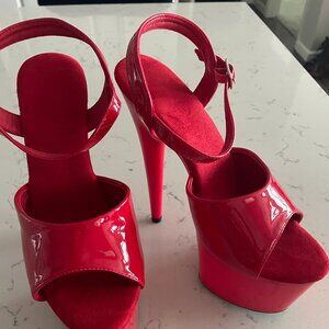 Red Stilleto High Heels (Pole dancing)